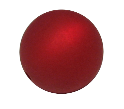 Polarisperle 10mm rubin - Kleinloch