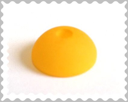 Polaris half bead 10x5 mm – saffron