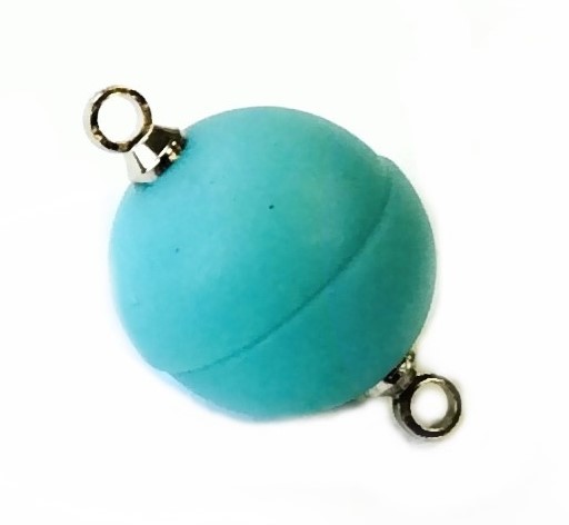 Mina Magnetic clasp – 12 mm – extra strong – color: Turquoise matte