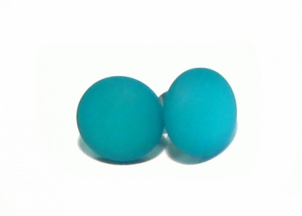 Polaris Earrings 12 mm – Stainless steel – 1 pair – emerald