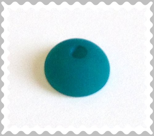 Polaris half bead 10x5 mm – emerald