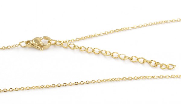 Edelstahlkette - Ankerkette 2mm - 50cm - Farbe gold