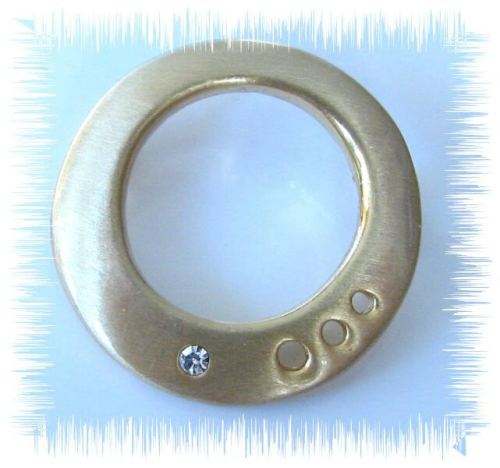 Creative pendant -Saturn- gilded with Swarovski crystal