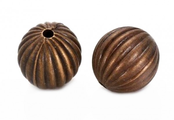 Shaft bead 20 mm – color: Old copper – 1 pcs.