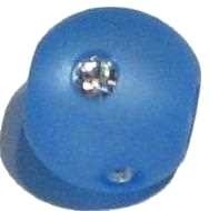 Polarisbead sky blue 10 mm – with Swarovski crystal