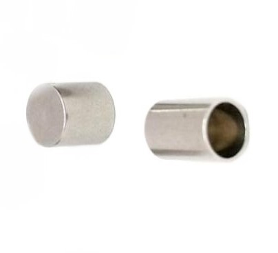 End cap - stainless steel end cap for 4mm tapes - 2 pieces