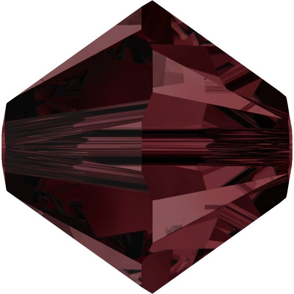 Swarovski Crystal 5328 Xilion Bicone Bead 4 mm – 10 pieces – Burgundy