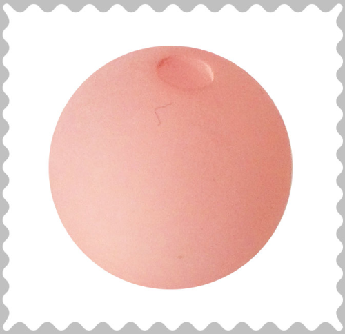 Polarisperle rosybrown 16 mm - Großloch