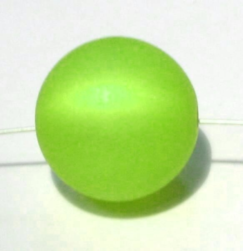 Polarisbead 6 mm apple green – small hole