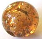 Cognac Glitter - 14mm Perle