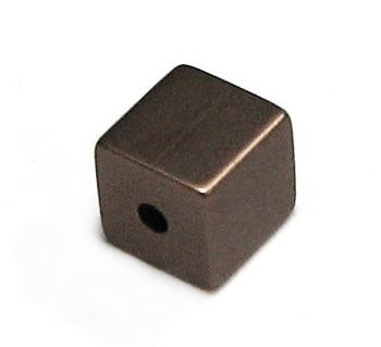 Aluminium Würfel eloxiert 8x8mm - elox dark coffee