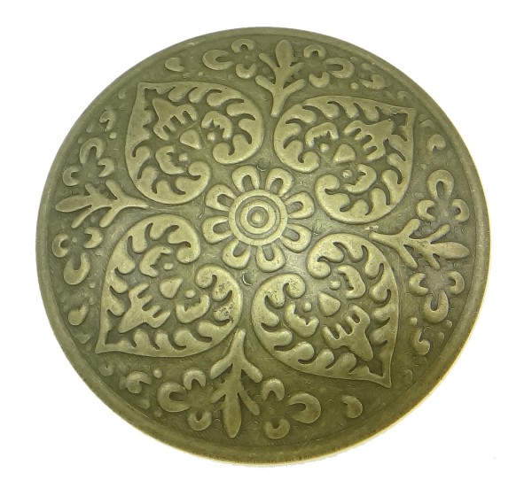 Pendant – Flowerprint – color: Antique bronze