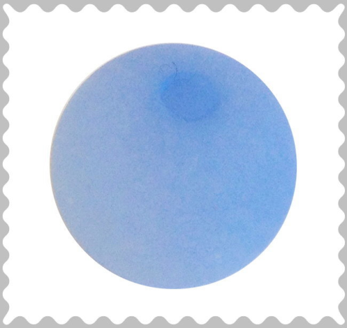 Polarisperle himmelblau 16 mm - Großloch
