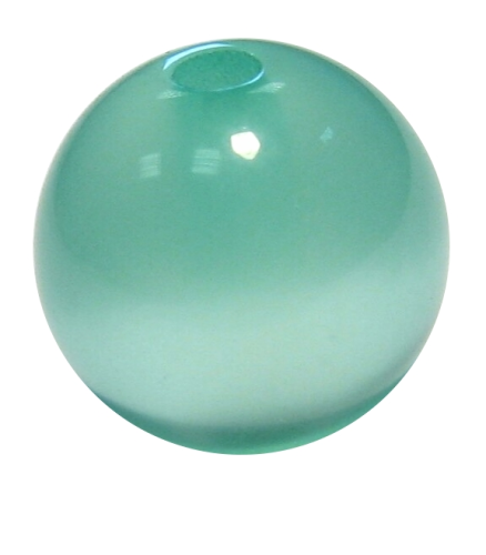 Polaris bead 8 mm mint glossy – small hole