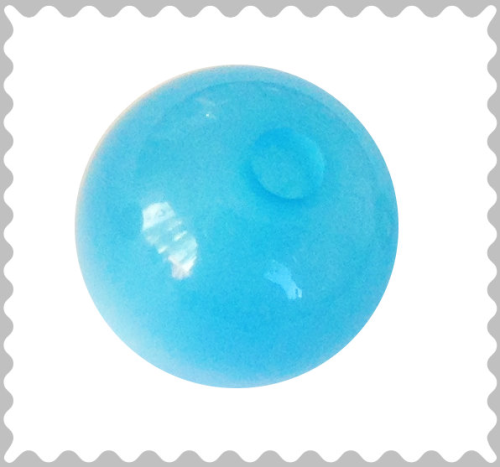 Polarisbead bright turquoise glossy 16 mm – Large hole