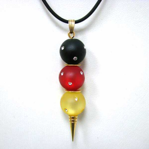 Fan jewelry – rubber necklace – available in different lengths