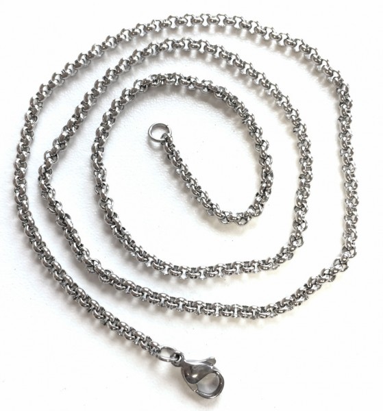 Stainless steel chain – round anchor chain 3 mm – 50 cm