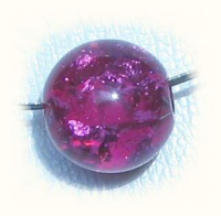 Grobglitzer-Perle 12mm - brombeer