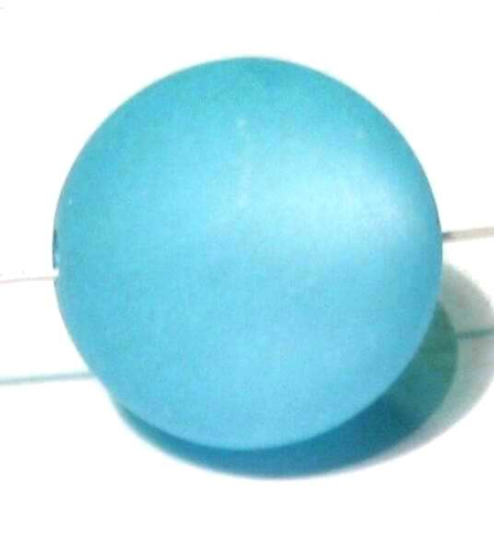 Polaris bead 14 mm bright turquoise – large hole