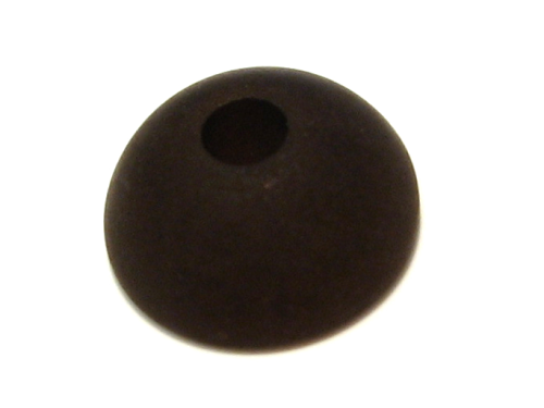 Polaris half bead 16x8 mm – dark brown