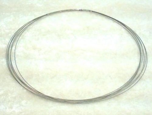 Collier 7-reihig , 50cm in silberf. (Stahl natur)