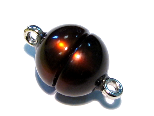 Polaris Magnetic clasp 12 mm – dark brown glossy