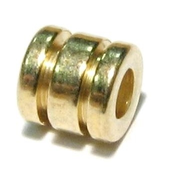 Tube/tonne 5x5 mm gold colored