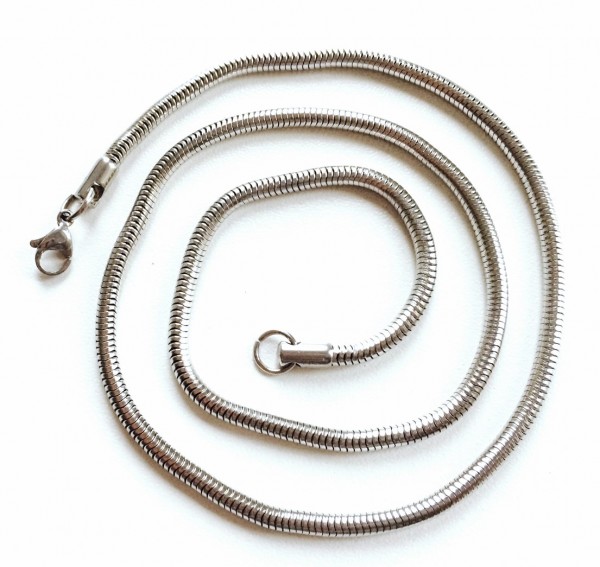 Stainless steel chain – snake chain 3,2 mm – 50 cm