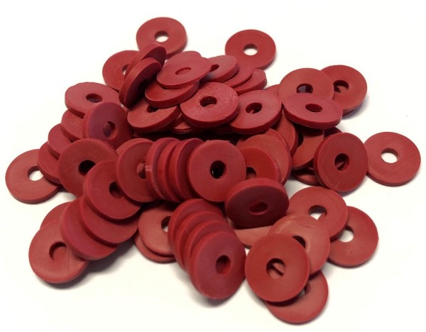 Katsuki beads - Heishi beads 10mm - burgundy - 10cm