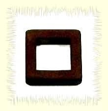 Polaris-creative “square” – 20 mm – dark brown matte