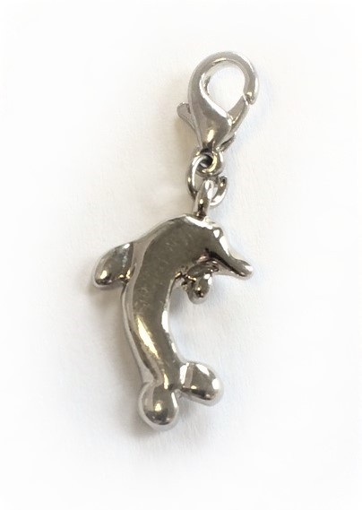 Charms – Pendant – Dolphin – Colour: Platinum