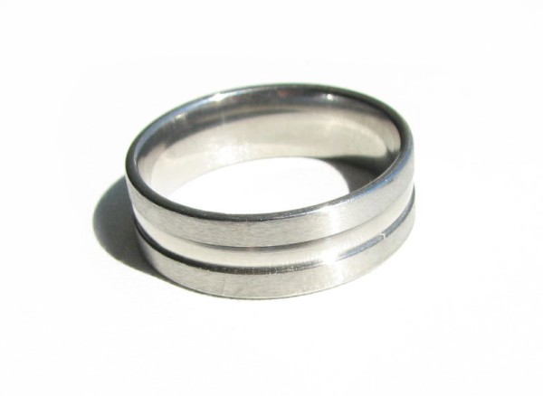 Stainless steel ring - band ring - various sizes