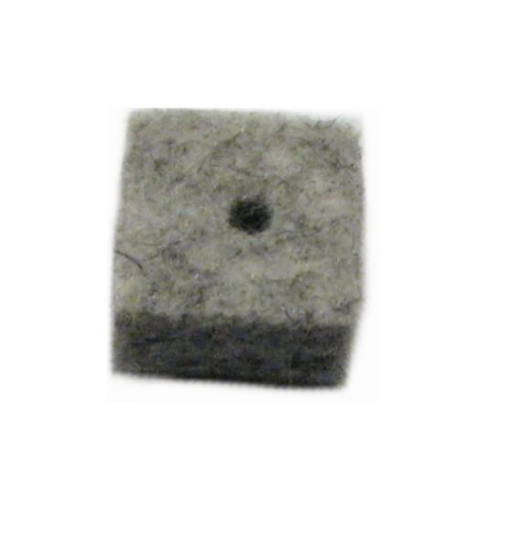 Felt quadrangle light grey – 10x10x5mm